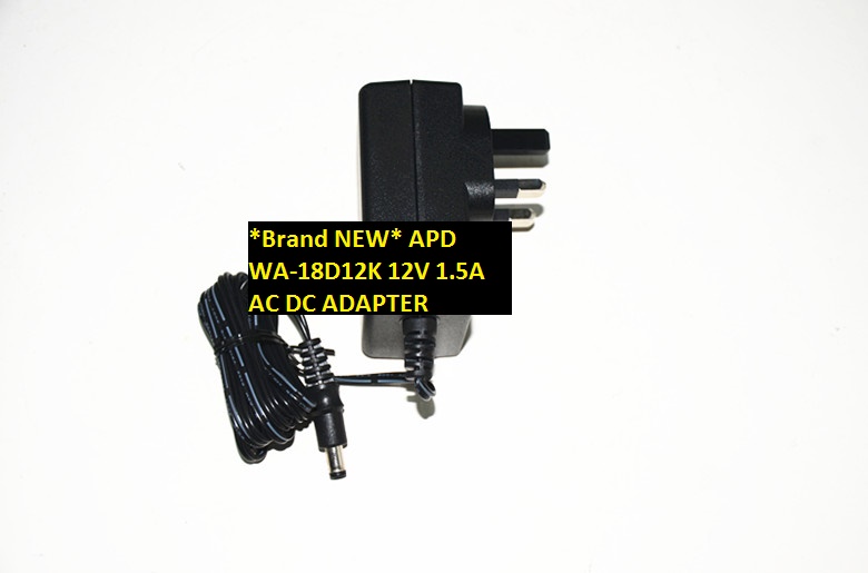 *Brand NEW* APD WA-18D12K 12V 1.5A AC DC ADAPTER POWER SUPPLY